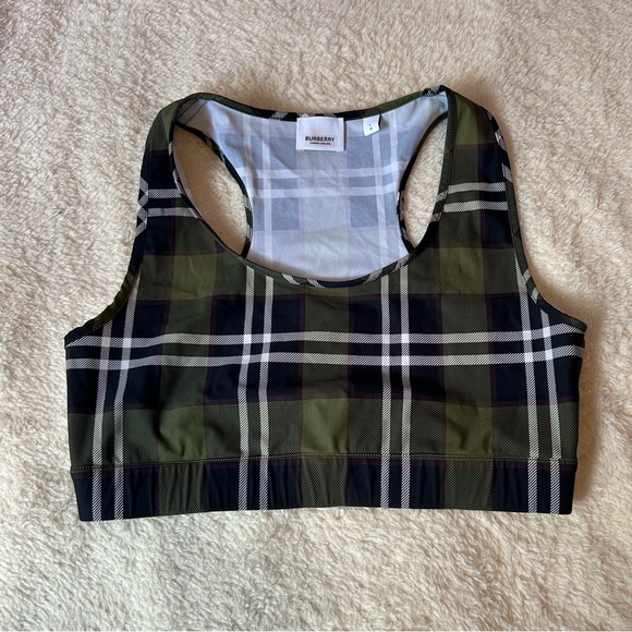 Burberry Immy Green Check Top - Picture 1 of 5
